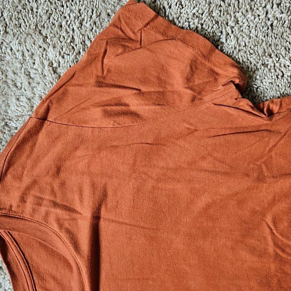 A New Day Orange Relaxed Short Sleeve Tee, Size XL - Picture 3 of 5